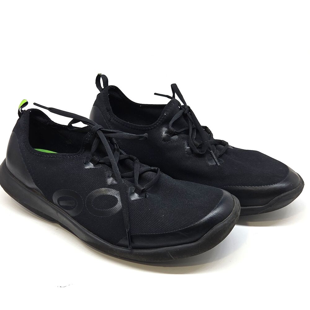 Oofos Black Slip on Recovery Shoes Men Size 13